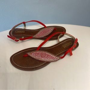 Red Carlos Women's Sandals